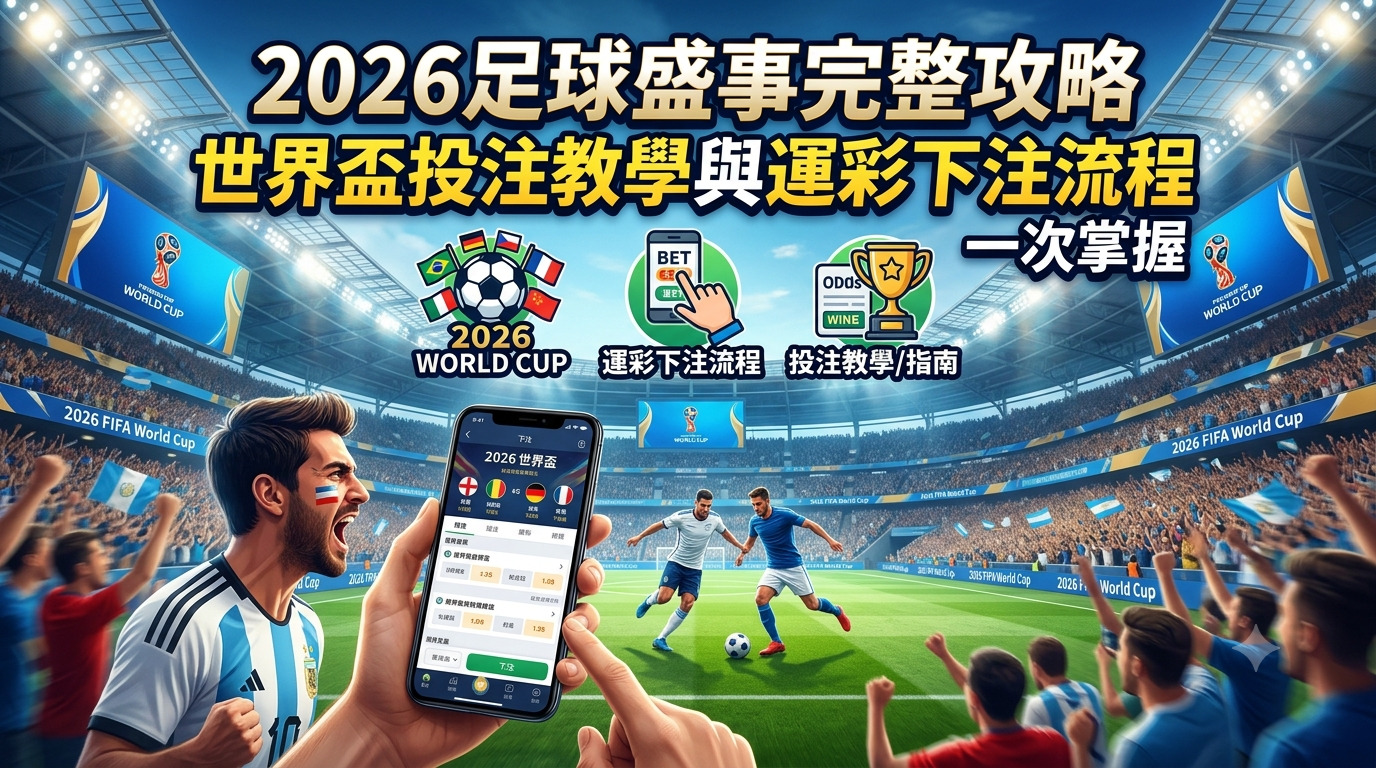 2026足球盛事完整攻略：世界盃投注教學與運彩下注流程一次掌握
